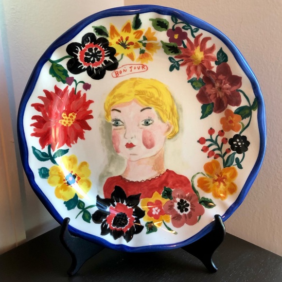 nathalie lete x anthropologie rare francophile plate - Picture 11 of 12